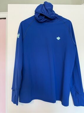 Men's Hooded Performance Top in Royal Blue